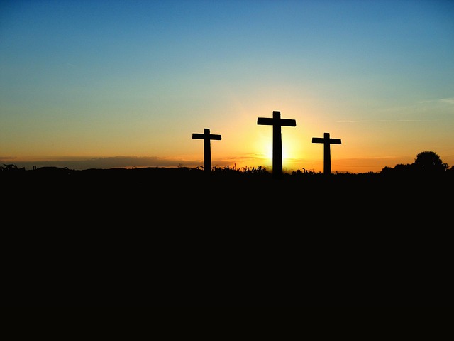 cross in city-buildings